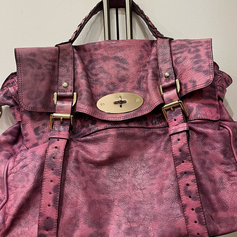 Oversized Mulberry Alexa Pink Leopard Print - Picture 2 of 9